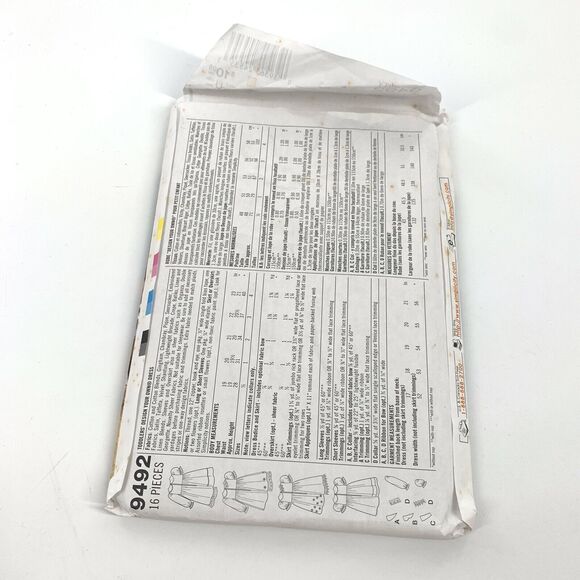 Vintage 2000 Simplicity Sewing Patterns Little Girls Dresses A 1 2 3 4 Modest - Picture 3 of 4